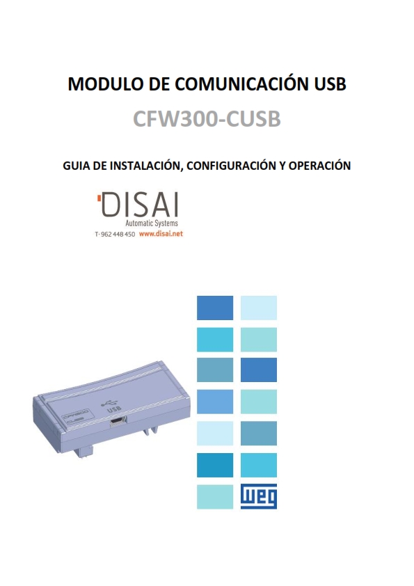 PORTADA MODULO DE COMUNICACIÓN USB_001 - Disai Automatic Systems